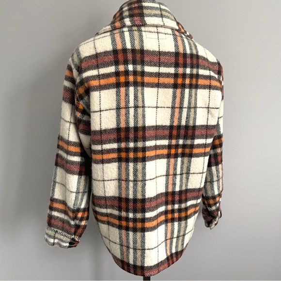 Vintage Plaid Wool Bellaire Bell Shirt Light Jacket / Shacket - Medium 🇨🇦 - Picture 8 of 10
